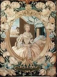 Porträt von Maria Amalia von Sachsen (1724-60)